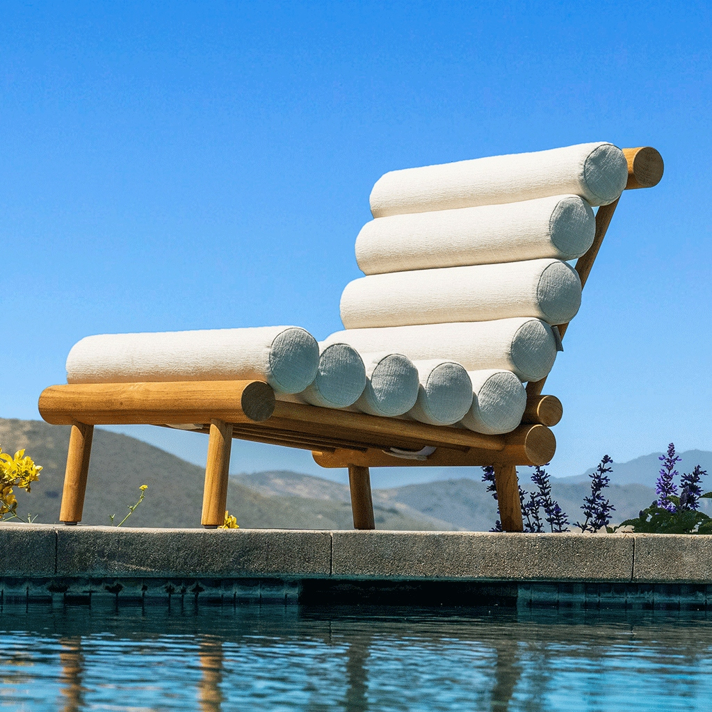 Bolstered Rishon Lounge Chair cushion style
